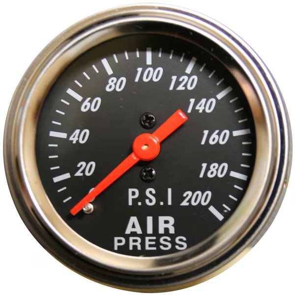 0-200psi Air Pressure Gauge, 2